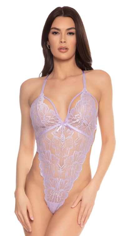 Lavender Lace G-String Teddy